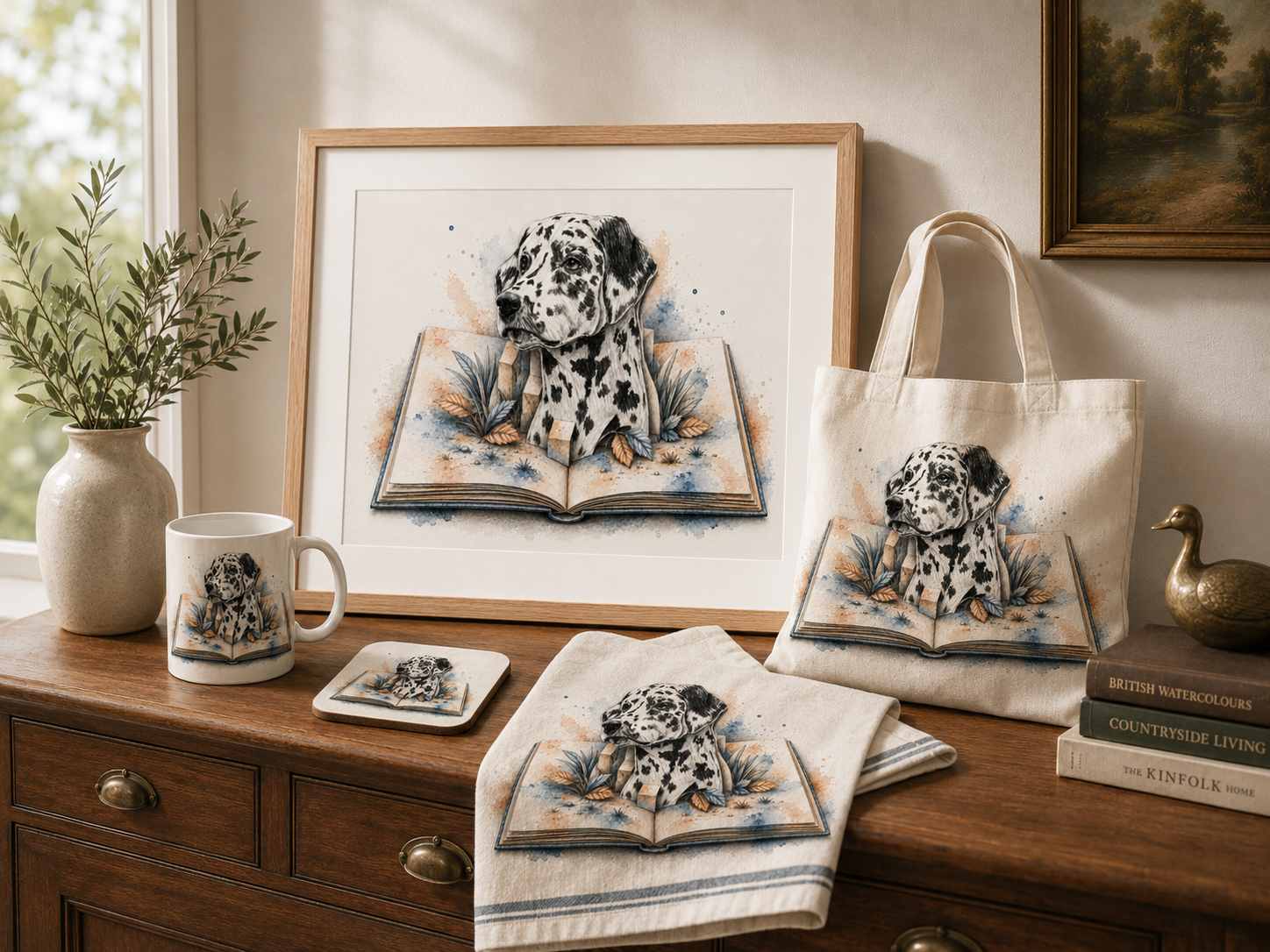 Pet portrait product collection